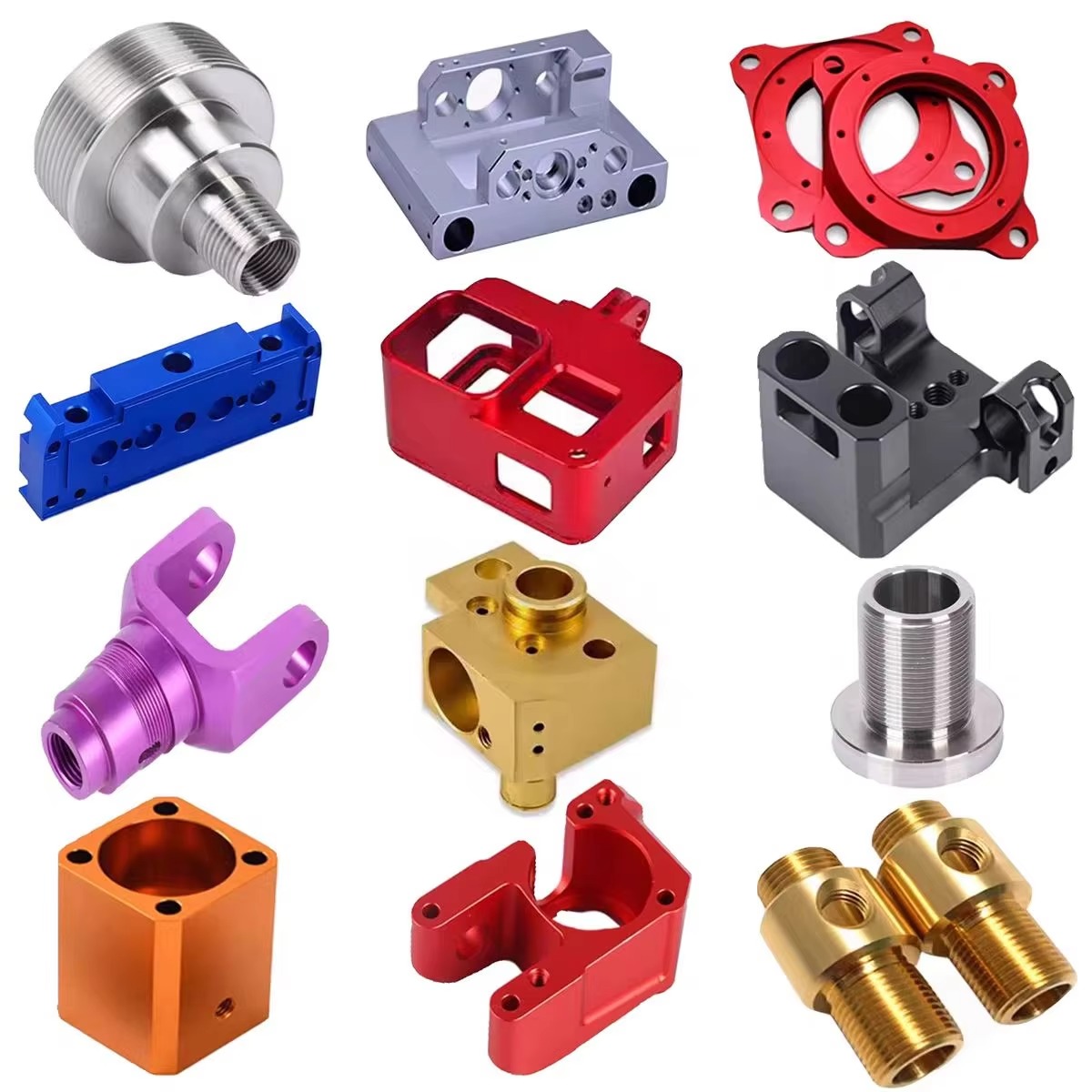 Custom 3-Axis CNC Machining Services on Stainless Steel and Brass Components According to Customer Sample Specifications