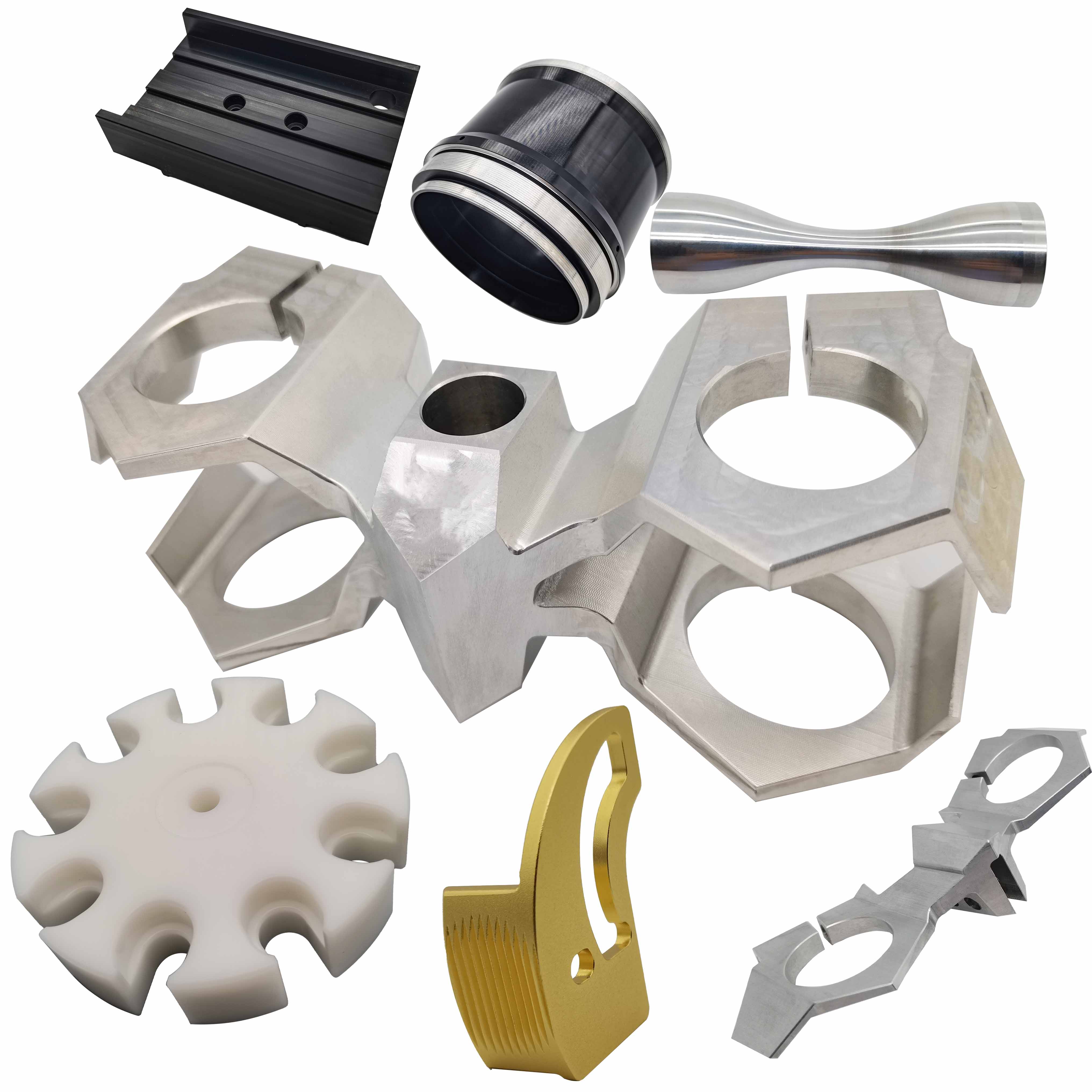 Custom Milling Services CNC Machining 6061 7075 Aluminum Mechanical Components CNC Lathe Turned Parts Machining Services