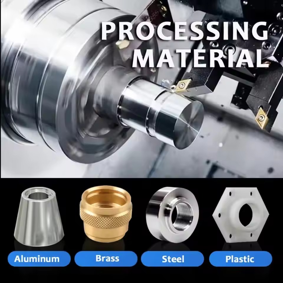 Customized OEM Lathe Milling Processing CNC Machined Aviation Medical Titanium Magnesium Parts Carbon Steel Turning Machining