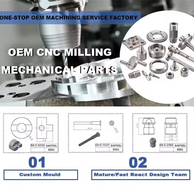 OEM/ODM Customized High Precision Cnc Machining Spare Parts Stainless Steel Aluminum Turning Manufacturers 5 Axis Cnc Machining