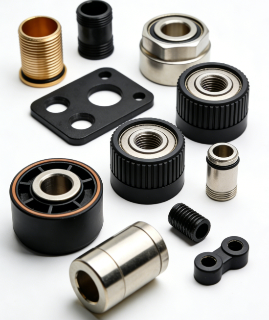5 Axis CNC Machining Precision Mechanical Customized on Demand for Aluminum Stainless Steel Titanium Magnesium POM Nylon PC