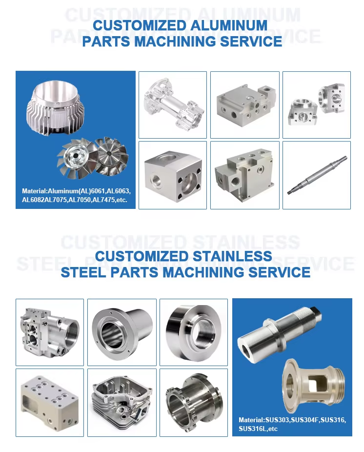 OEM CNC Machined 5 Axis Metal Machining Milling CNC Manufacturing Stainless Steel Machining Turning Parts