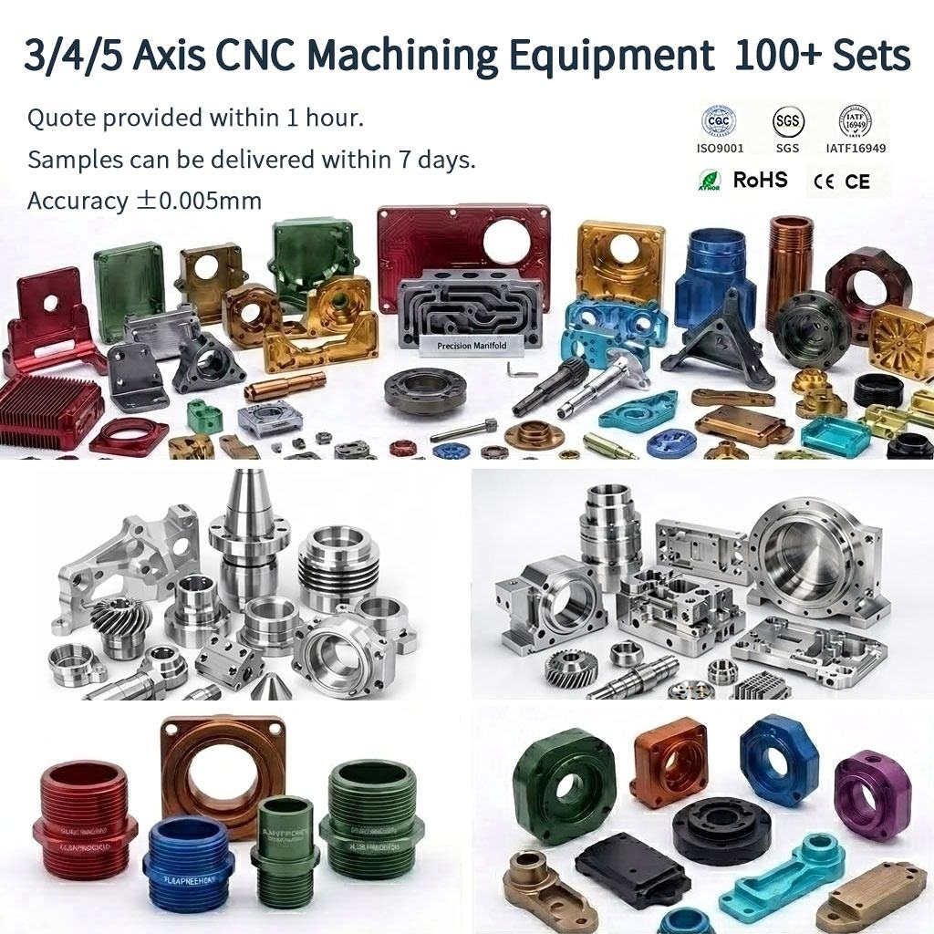 3/4/5 Axis Rapid Prototype CNC Precision Metal Parts Customized Aluminum Alloy Milling Turning Parts CNC Machining Services