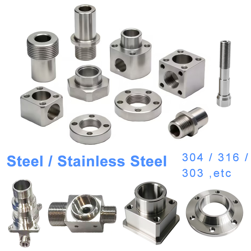 Custom CNC Machining Stainless Steel Parts Pieces Accessories Components Prototype Items Job Work Hardware Metalworking Products