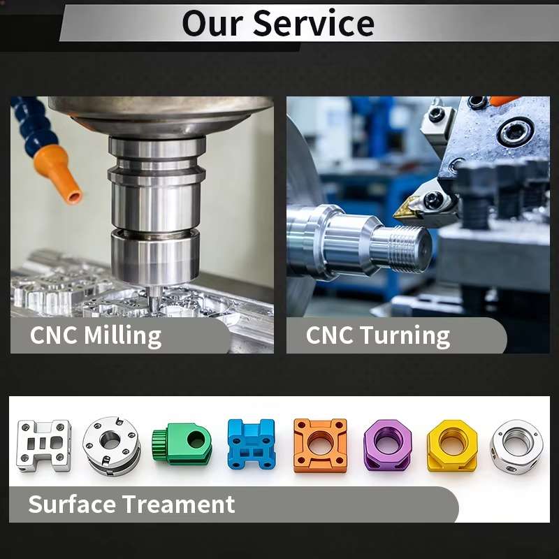 High Precision Custom Machined Metal Parts Anodized Aluminum Alloy Titanium Components Turning Polishing Cnc Machining Services